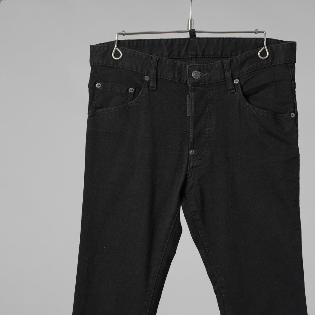 DSQUARED2 ディースクエアード / SKATER JEAN ストレッチデニム パンツ / size 46 (BLACK) 352097-in-ue