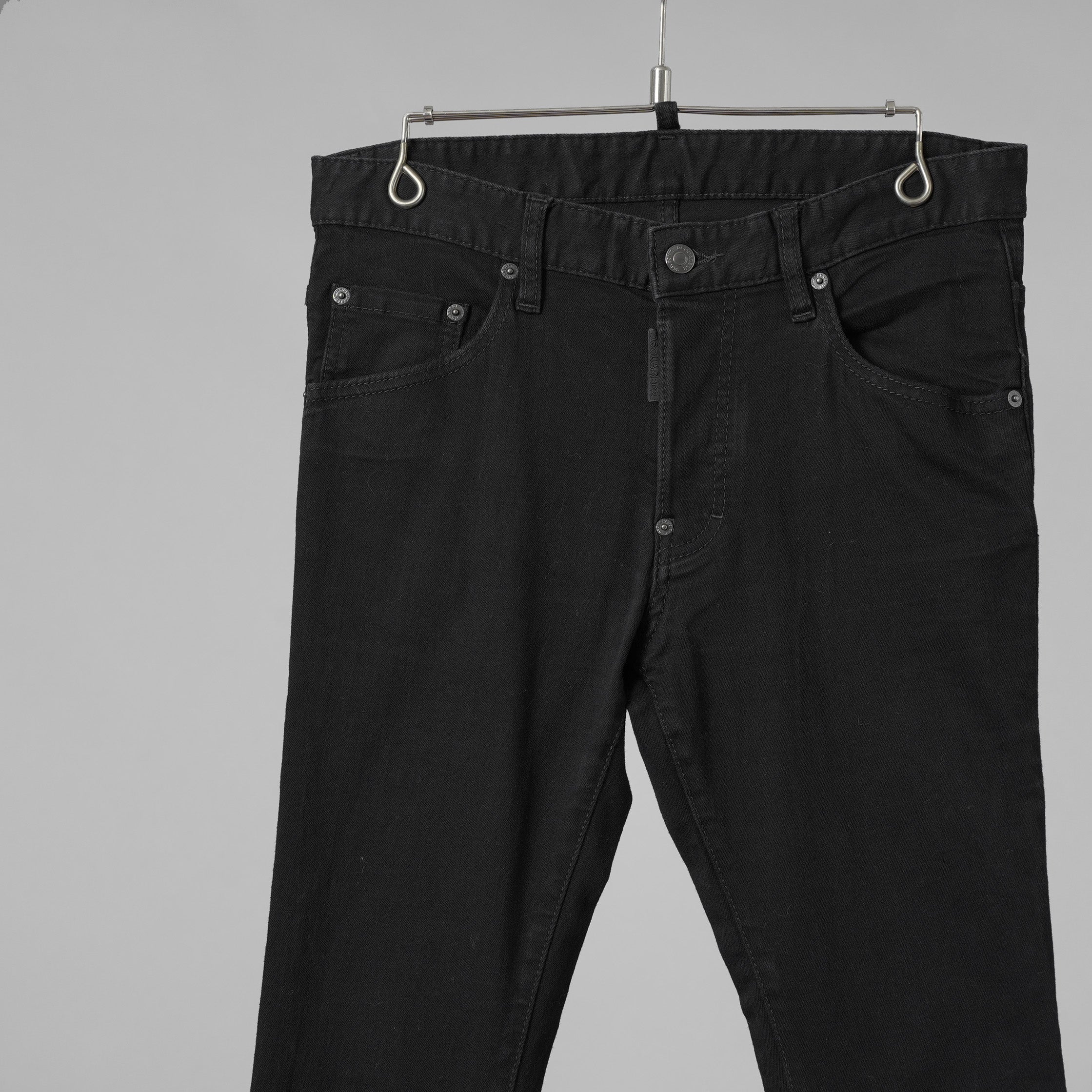 DSQUARED2 ディースクエアード / SKATER JEAN ストレッチデニム パンツ / size 46 (BLACK) 352097-in-ue