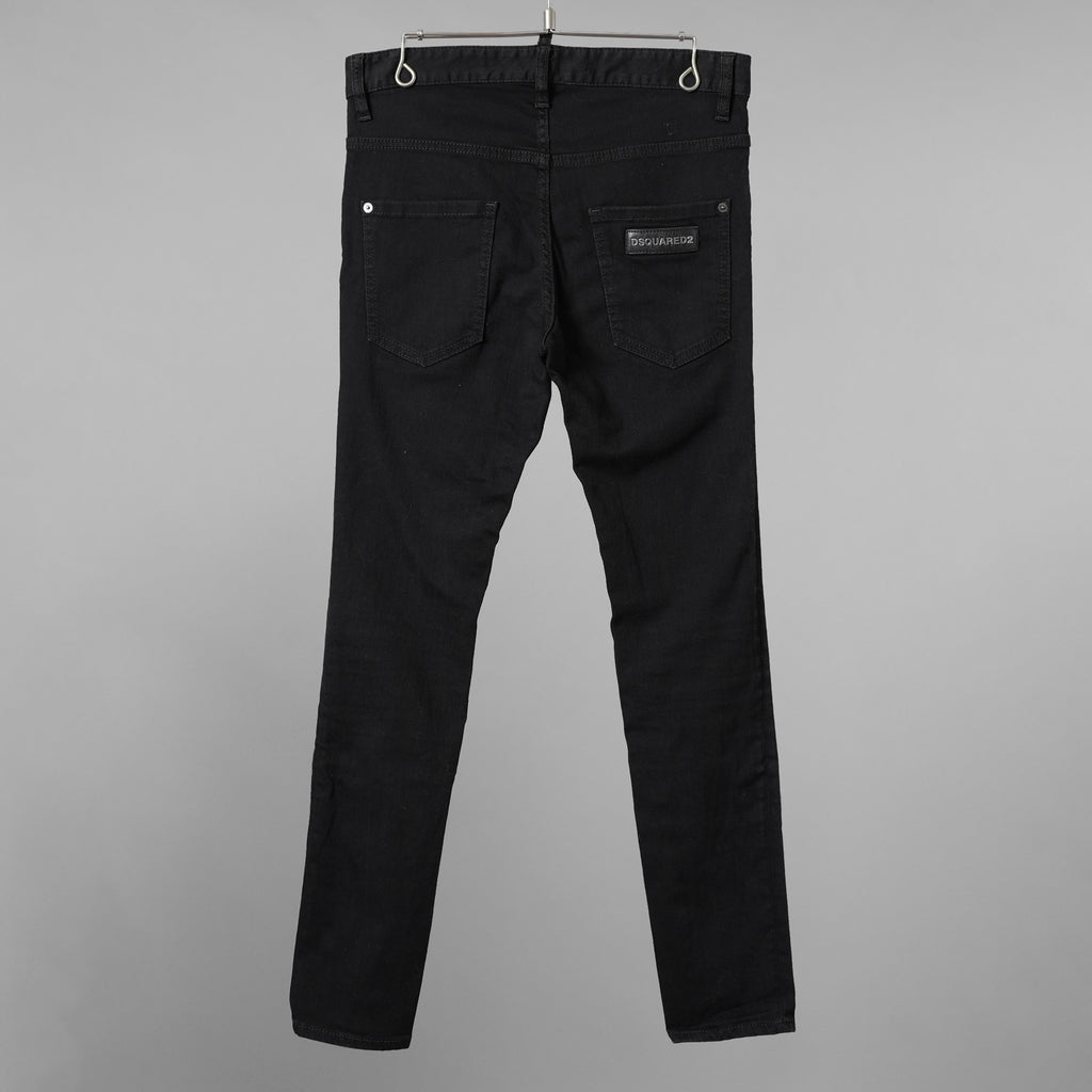 DSQUARED2 ディースクエアード / SKATER JEAN ストレッチデニム パンツ / size 46 (BLACK) 352097-in-ue