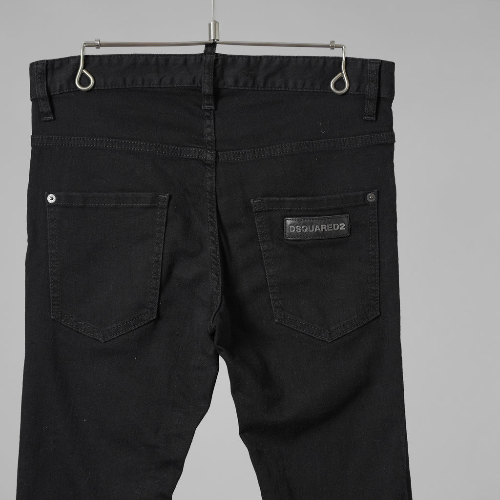 DSQUARED2 ディースクエアード / SKATER JEAN ストレッチデニム パンツ / size 46 (BLACK) 352097-in-ue