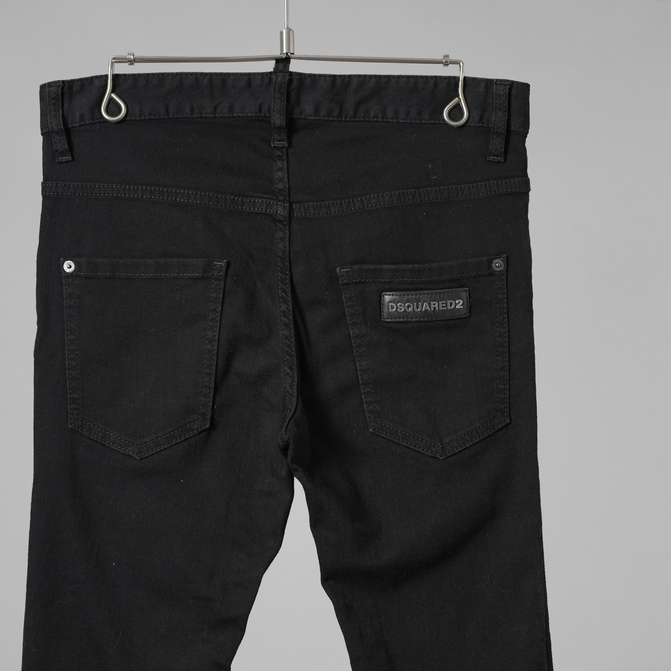 DSQUARED2 ディースクエアード / SKATER JEAN ストレッチデニム パンツ / size 46 (BLACK) 352097-in-ue
