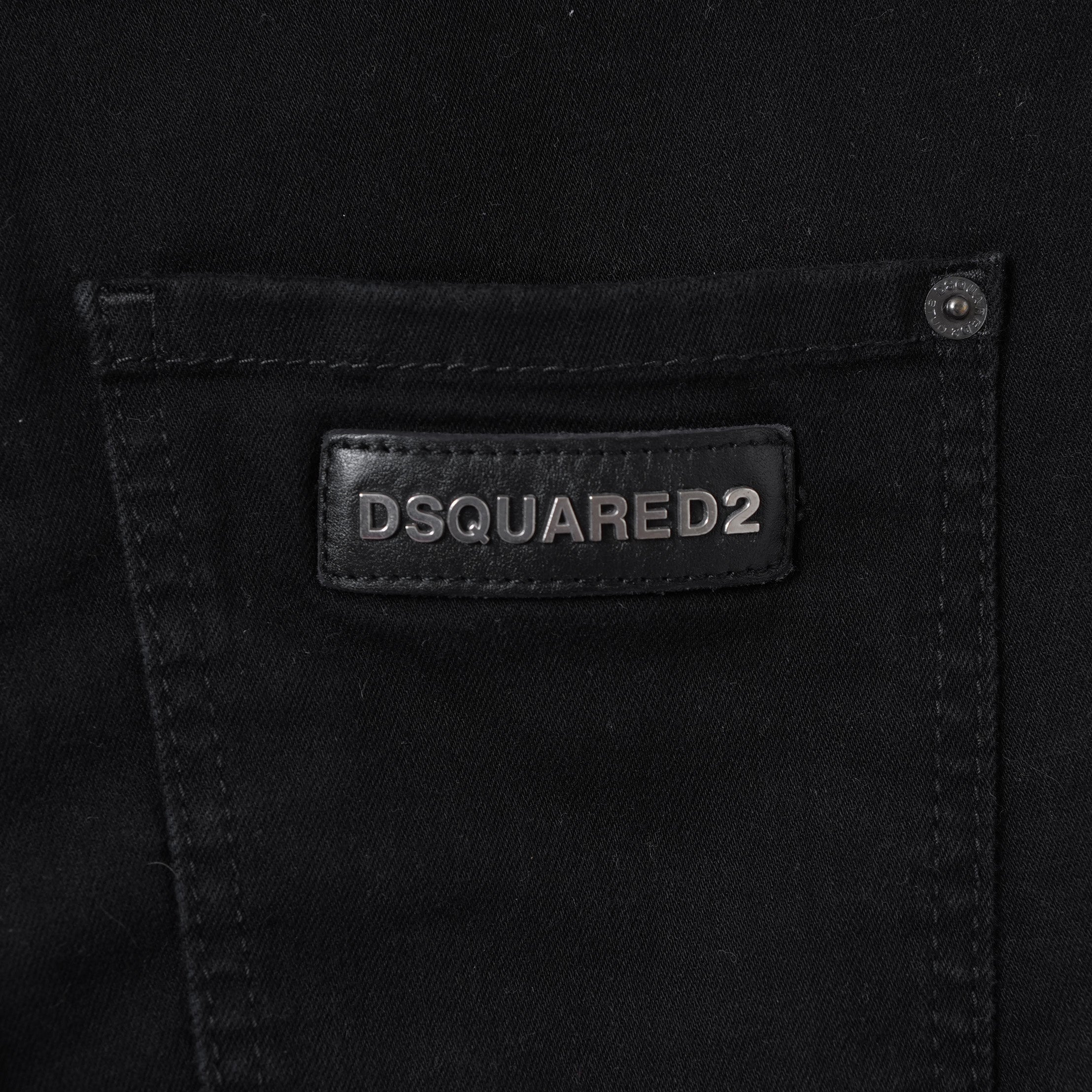 DSQUARED2 ディースクエアード / SKATER JEAN ストレッチデニム パンツ / size 46 (BLACK) 352097-in-ue