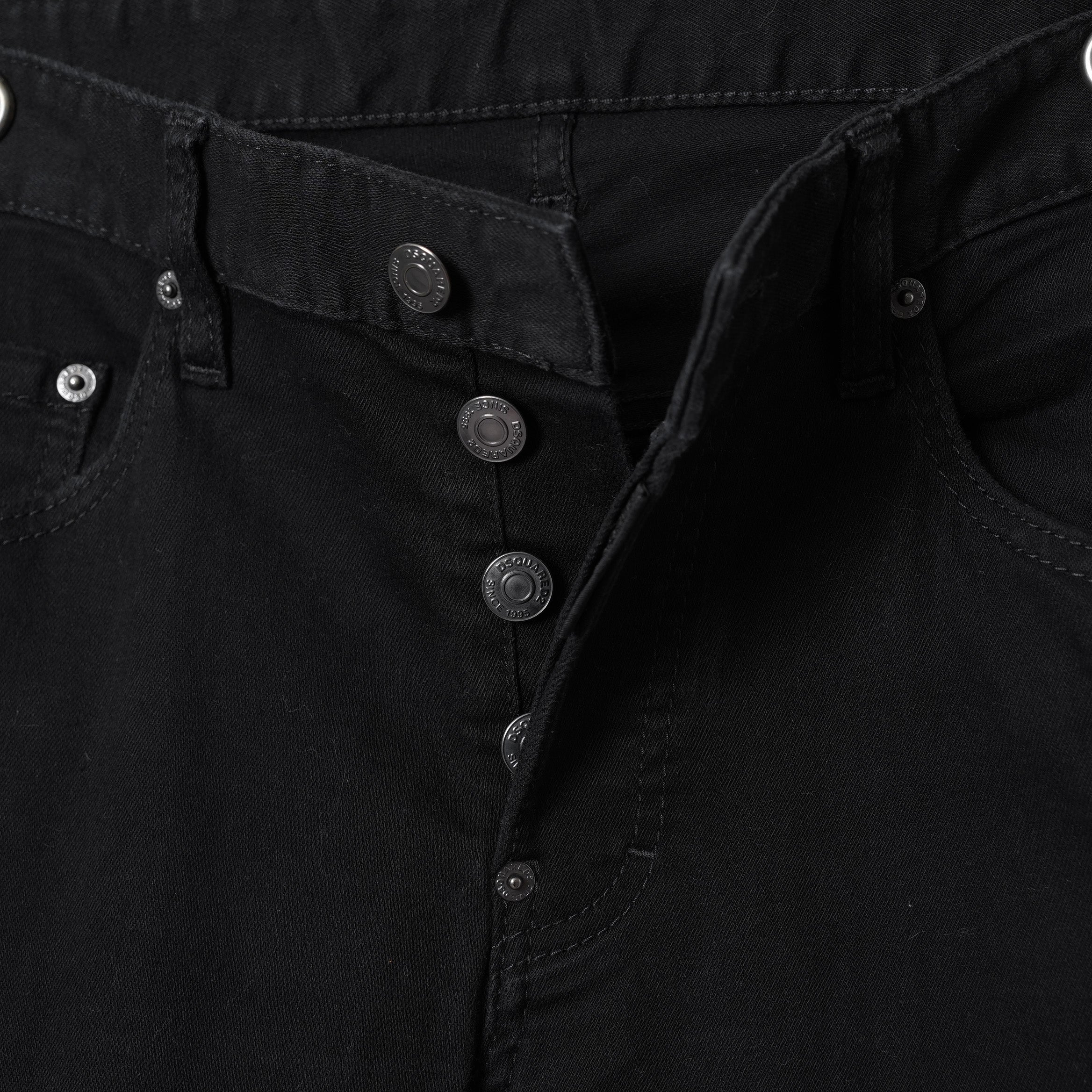 DSQUARED2 ディースクエアード / SKATER JEAN ストレッチデニム パンツ / size 46 (BLACK) 352097-in-ue