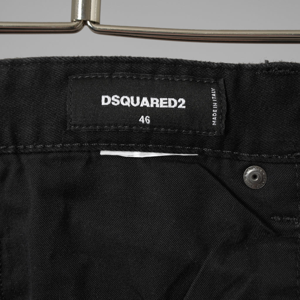 DSQUARED2 ディースクエアード / SKATER JEAN ストレッチデニム パンツ / size 46 (BLACK) 352097-in-ue