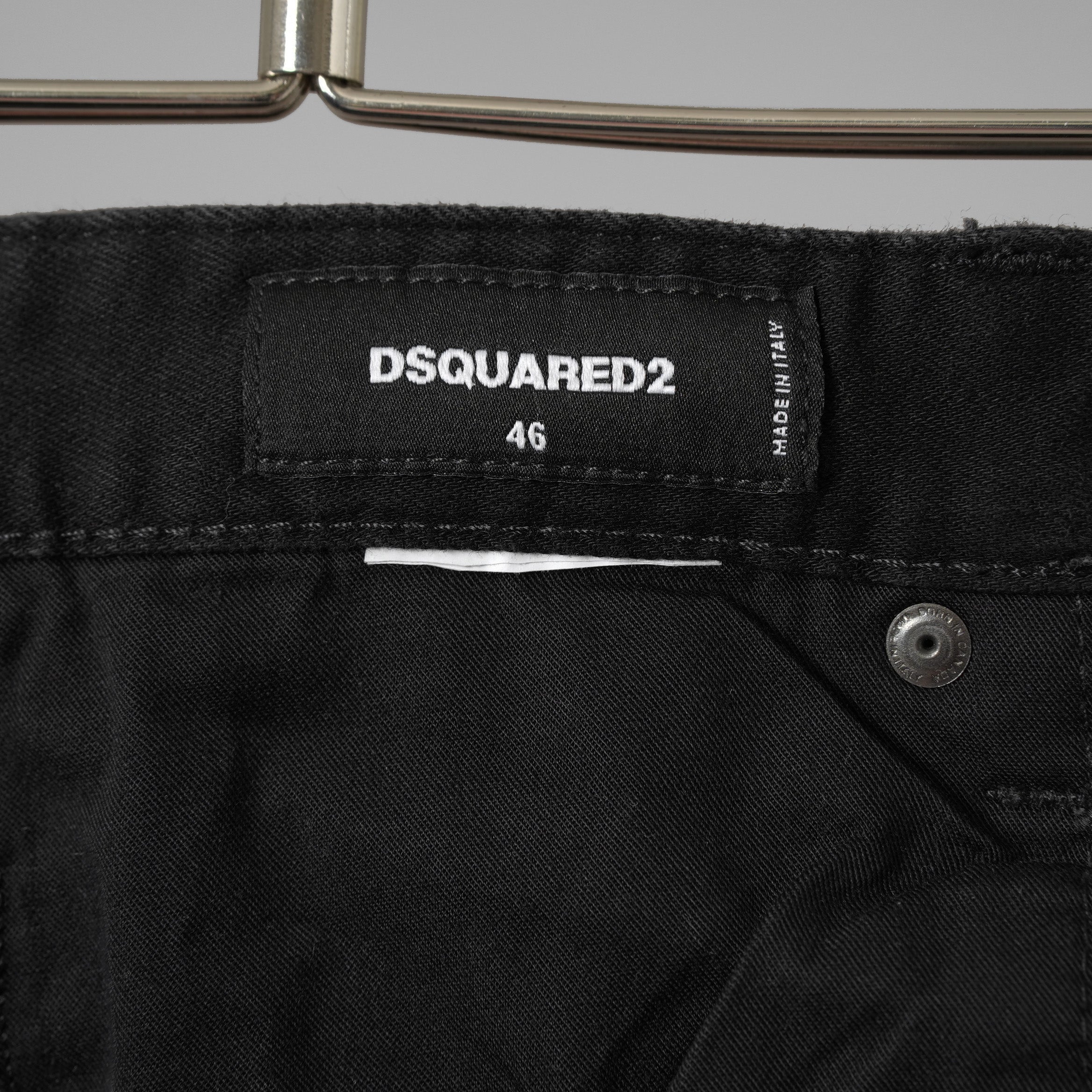 DSQUARED2 ディースクエアード / SKATER JEAN ストレッチデニム パンツ / size 46 (BLACK) 352097-in-ue