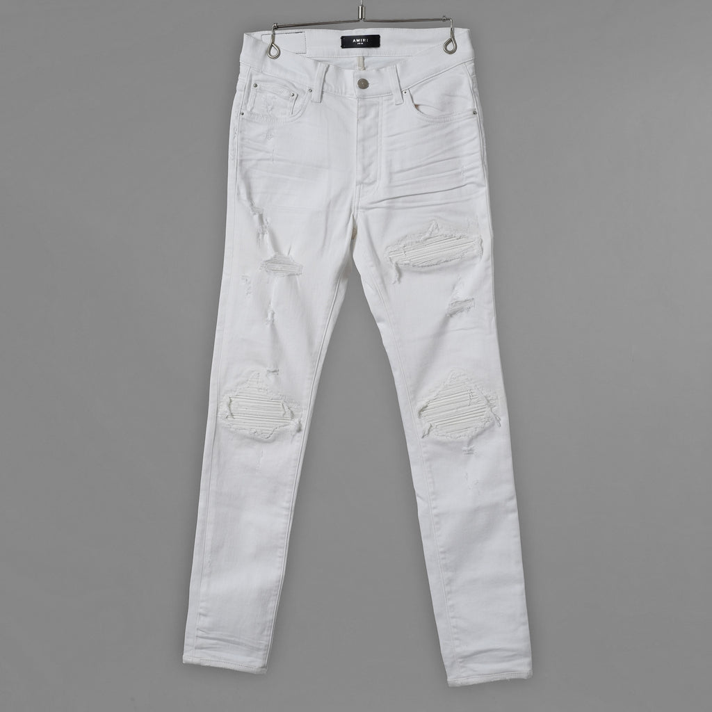 AMIRI アミリ / MX1 クラッシュ リペア加工 スキニー デニム パンツ / size 30 (WHITE) 352098-in-ue