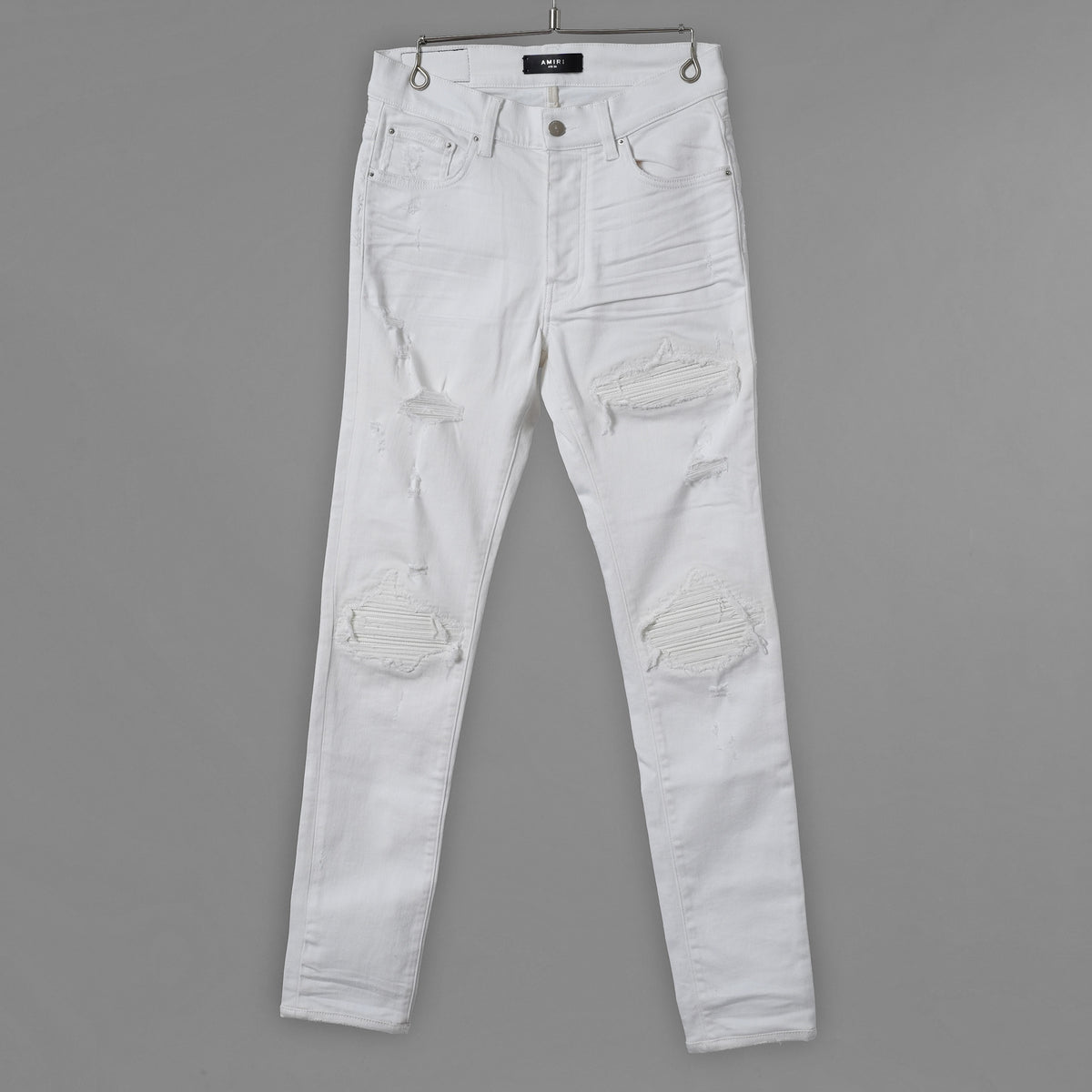 AMIRI アミリ / MX1 クラッシュ リペア加工 スキニー デニム パンツ / size 30 (WHITE) 352098-in-ue