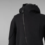 LEON EMANUEL BLANCK レオンエマニュエルブランク / 美品 23AW Distortion Zipped Hoody / コットン フリース パーカー / DIS-M-HOZ-01 / size 46 (BLACK)