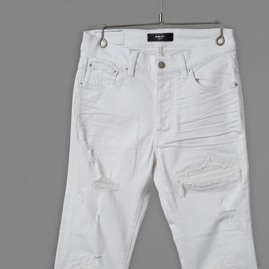 AMIRI アミリ / MX1 クラッシュ リペア加工 スキニー デニム パンツ / size 30 (WHITE) 352098-in-ue