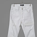 AMIRI アミリ / MX1 クラッシュ リペア加工 スキニー デニム パンツ / size 30 (WHITE) 352098-in-ue