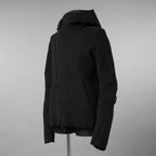 LEON EMANUEL BLANCK レオンエマニュエルブランク / 美品 23AW Distortion Zipped Hoody / コットン フリース パーカー / DIS-M-HOZ-01 / size 46 (BLACK)