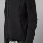 LEON EMANUEL BLANCK レオンエマニュエルブランク / 美品 23AW Distortion Zipped Hoody / コットン フリース パーカー / DIS-M-HOZ-01 / size 46 (BLACK)