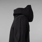 LEON EMANUEL BLANCK レオンエマニュエルブランク / 美品 23AW Distortion Zipped Hoody / コットン フリース パーカー / DIS-M-HOZ-01 / size 46 (BLACK)
