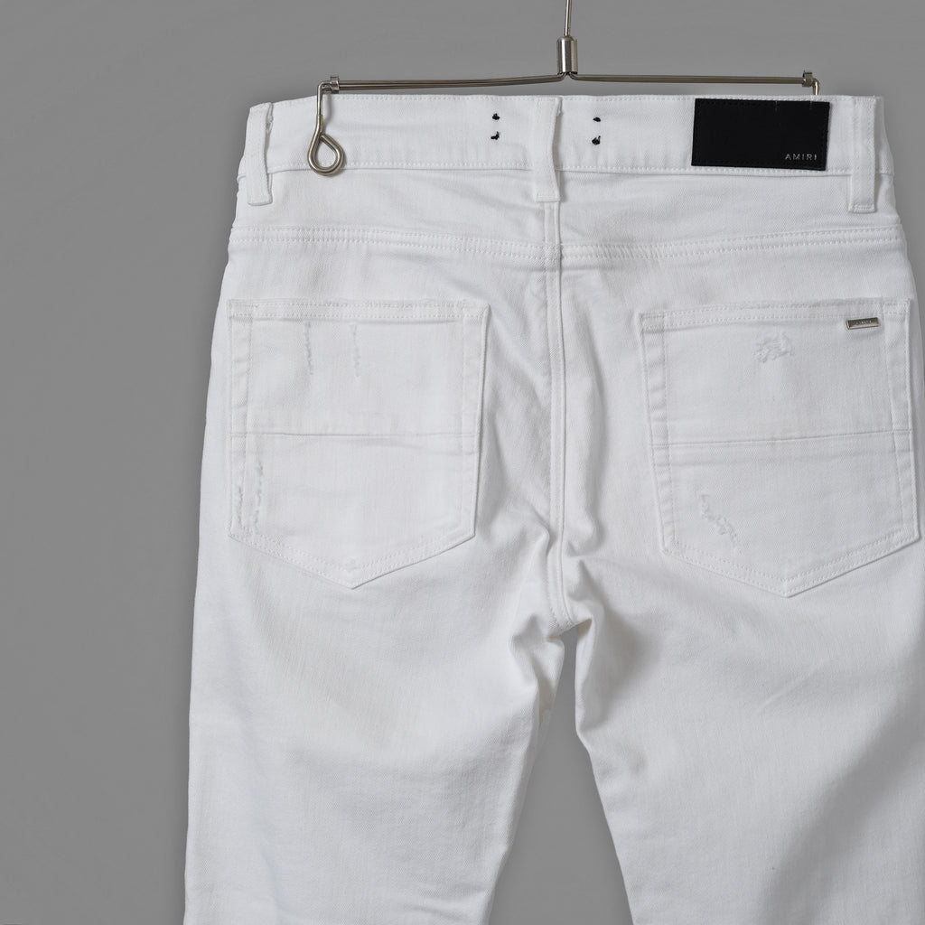 AMIRI アミリ / MX1 クラッシュ リペア加工 スキニー デニム パンツ / size 30 (WHITE) 352098-in-ue