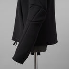 LEON EMANUEL BLANCK レオンエマニュエルブランク / 美品 23AW Distortion Zipped Hoody / コットン フリース パーカー / DIS-M-HOZ-01 / size 46 (BLACK)