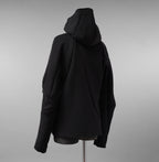 LEON EMANUEL BLANCK レオンエマニュエルブランク / 美品 23AW Distortion Zipped Hoody / コットン フリース パーカー / DIS-M-HOZ-01 / size 46 (BLACK)