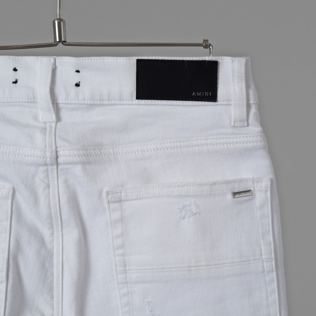 AMIRI アミリ / MX1 クラッシュ リペア加工 スキニー デニム パンツ / size 30 (WHITE) 352098-in-ue
