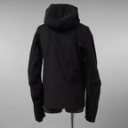 LEON EMANUEL BLANCK レオンエマニュエルブランク / 美品 23AW Distortion Zipped Hoody / コットン フリース パーカー / DIS-M-HOZ-01 / size 46 (BLACK)