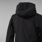 LEON EMANUEL BLANCK レオンエマニュエルブランク / 美品 23AW Distortion Zipped Hoody / コットン フリース パーカー / DIS-M-HOZ-01 / size 46 (BLACK)