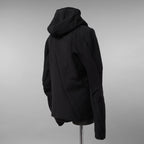LEON EMANUEL BLANCK レオンエマニュエルブランク / 美品 23AW Distortion Zipped Hoody / コットン フリース パーカー / DIS-M-HOZ-01 / size 46 (BLACK)