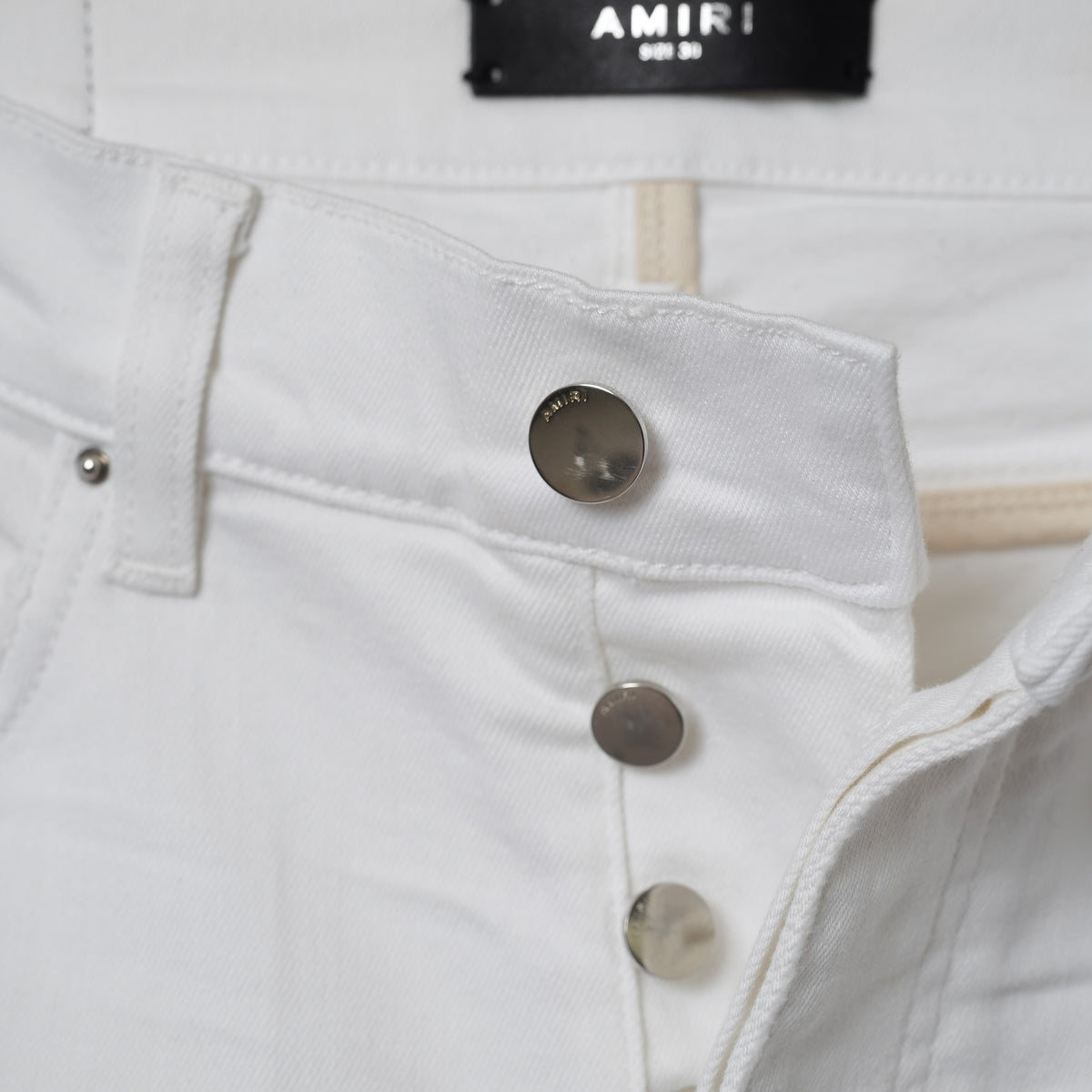 AMIRI アミリ / MX1 クラッシュ リペア加工 スキニー デニム パンツ / size 30 (WHITE) 352098-in-ue