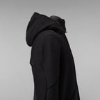 LEON EMANUEL BLANCK レオンエマニュエルブランク / 美品 23AW Distortion Zipped Hoody / コットン フリース パーカー / DIS-M-HOZ-01 / size 46 (BLACK)