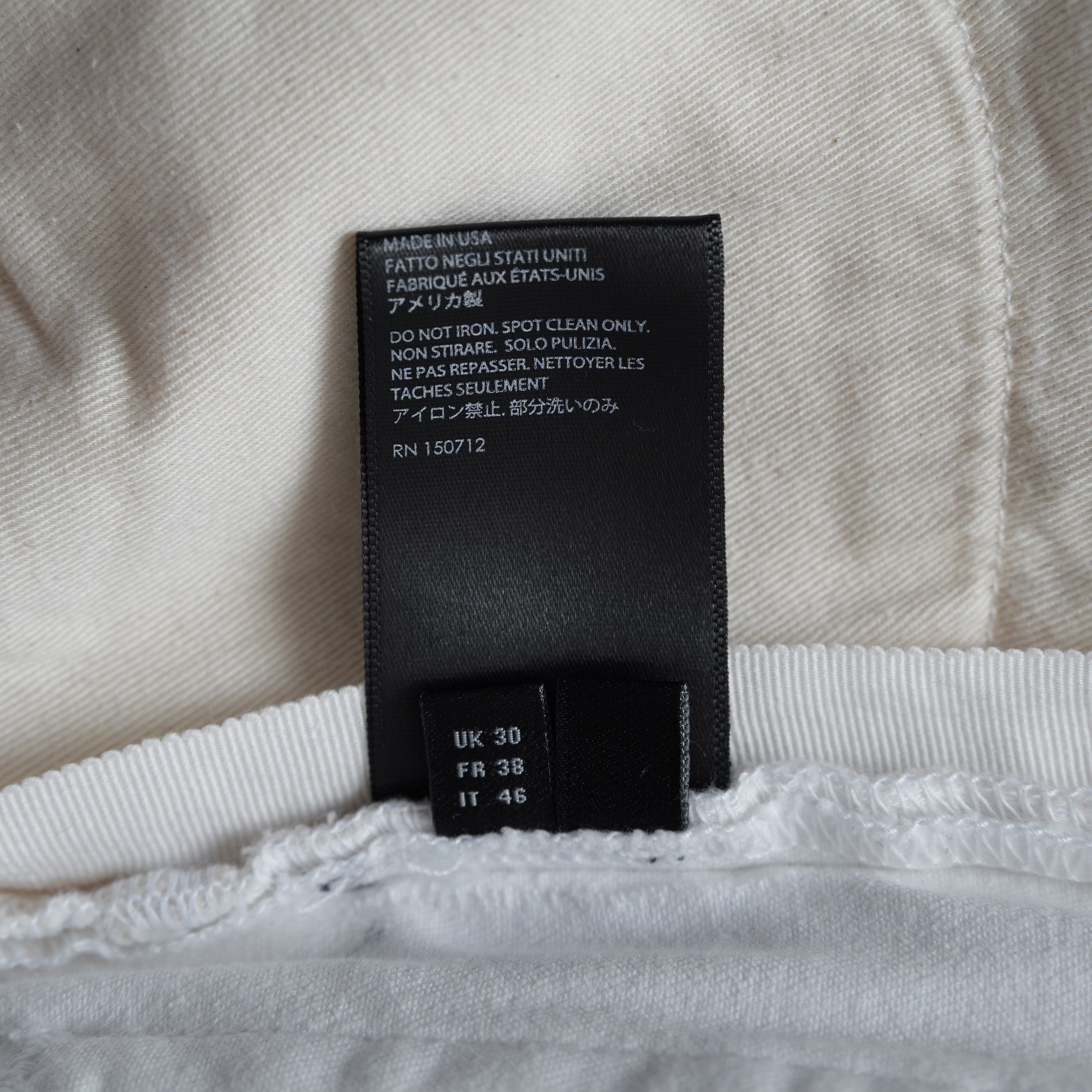 AMIRI アミリ / MX1 クラッシュ リペア加工 スキニー デニム パンツ / size 30 (WHITE) 352098-in-ue