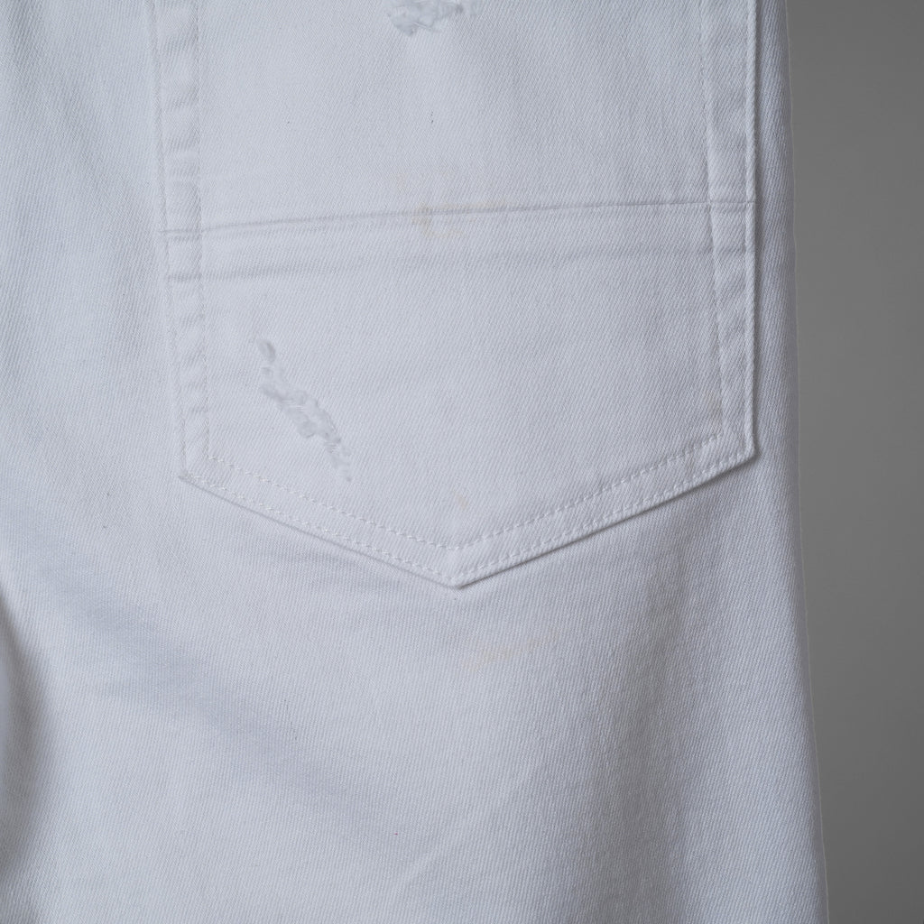 AMIRI アミリ / MX1 クラッシュ リペア加工 スキニー デニム パンツ / size 30 (WHITE) 352098-in-ue