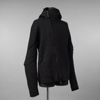 LEON EMANUEL BLANCK レオンエマニュエルブランク / 美品 23AW Distortion Zipped Hoody / コットン フリース パーカー / DIS-M-HOZ-01 / size 46 (BLACK)