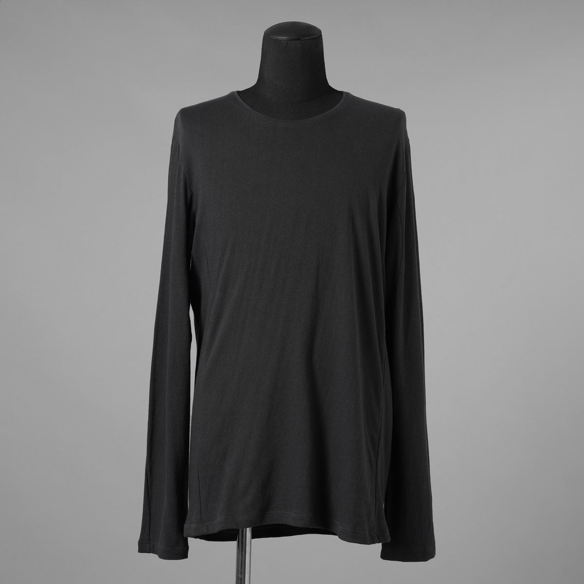 black crow x LOOM exclusive / 美品 long sleeve tops suvin cotton jersey 長袖Tシャツ / WFA-05 / size 2 (BLACK) 123024-alm