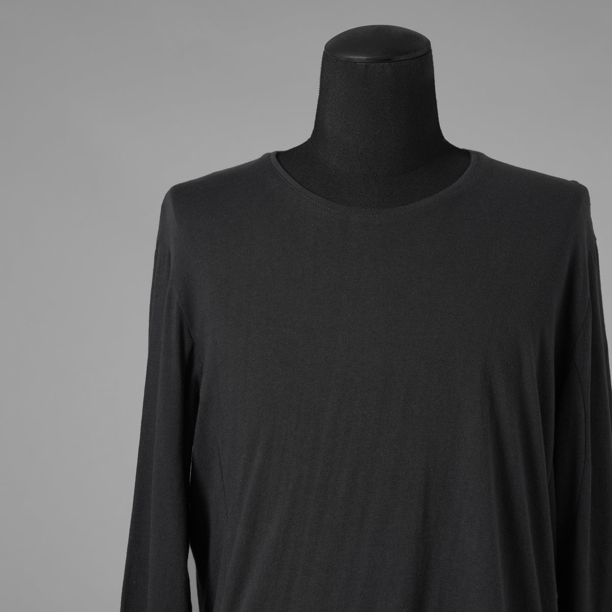 black crow x LOOM exclusive / 美品 long sleeve tops suvin cotton jersey 長袖Tシャツ / WFA-05 / size 2 (BLACK) 123024-alm