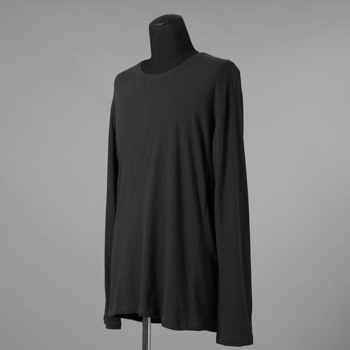 black crow x LOOM exclusive / 美品 long sleeve tops suvin cotton jersey 長袖Tシャツ / WFA-05 / size 2 (BLACK) 123024-alm
