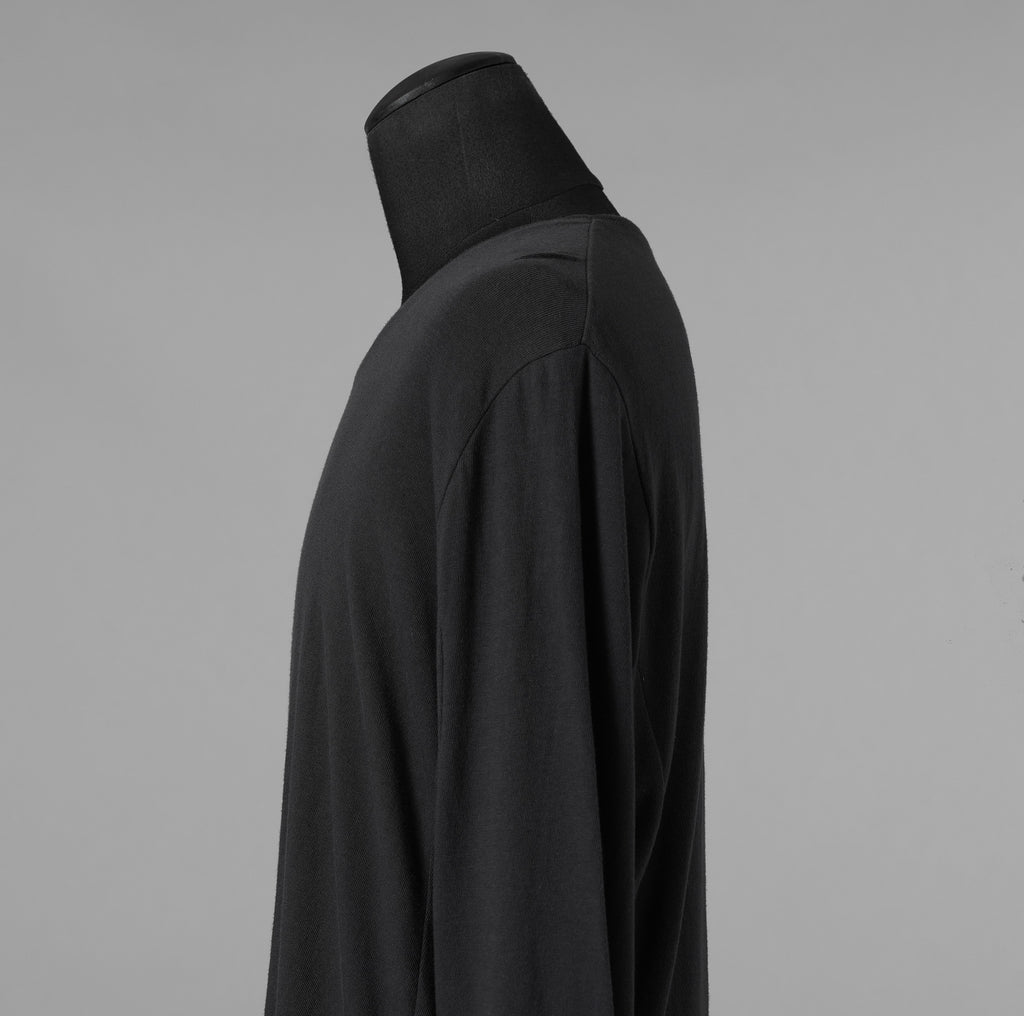 black crow x LOOM exclusive / 美品 long sleeve tops suvin cotton jersey 長袖Tシャツ / WFA-05 / size 2 (BLACK) 123024-alm