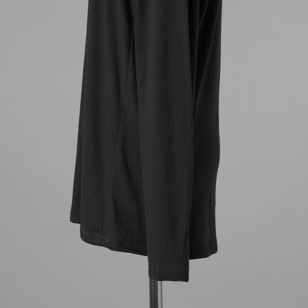 black crow x LOOM exclusive / 美品 long sleeve tops suvin cotton jersey 長袖Tシャツ / WFA-05 / size 2 (BLACK) 123024-alm