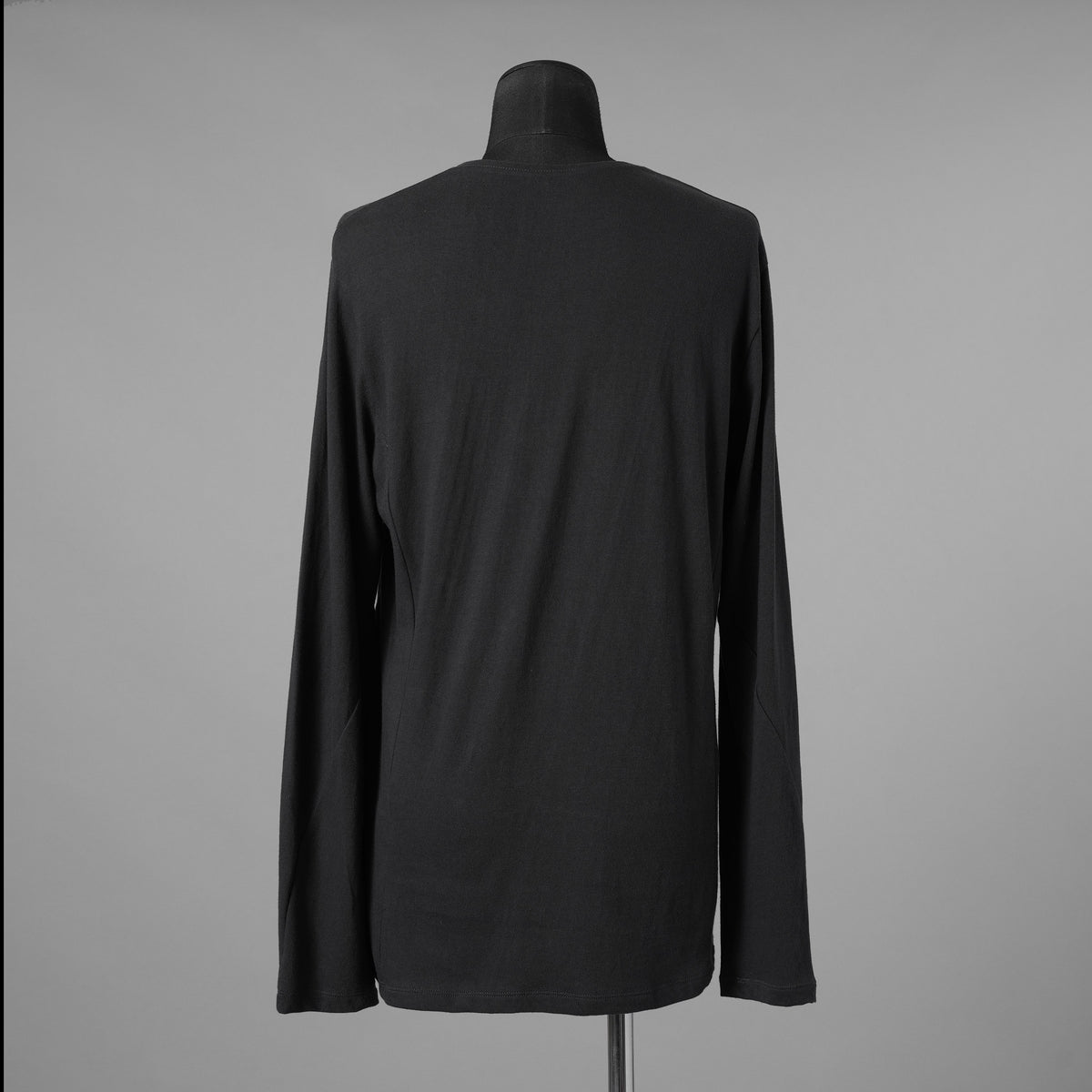 black crow x LOOM exclusive / 美品 long sleeve tops suvin cotton jersey 長袖Tシャツ / WFA-05 / size 2 (BLACK) 123024-alm