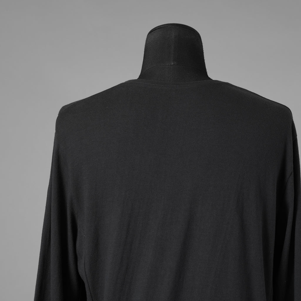 black crow x LOOM exclusive / 美品 long sleeve tops suvin cotton jersey 長袖Tシャツ / WFA-05 / size 2 (BLACK) 123024-alm