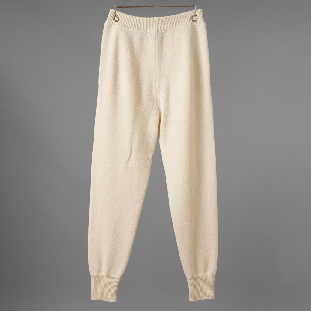 FENDI フェンディ / 美品 21AW カシミア FFエンボス フーディ ニットパンツ / FZR763 ALAK / size 40 (IVORY) レディース 352075-izm