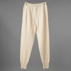 FENDI フェンディ / 美品 21AW カシミア FFエンボス フーディ ニットパンツ / FZR763 ALAK / size 40 (IVORY) レディース 352075-izm