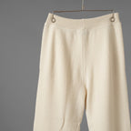 FENDI フェンディ / 美品 21AW カシミア FFエンボス フーディ ニットパンツ / FZR763 ALAK / size 40 (IVORY) レディース 352075-izm