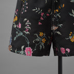 Christian Dior クリスチャンディオール / 美品 23SS ランウェイ look64 / 花柄刺繍 ブラックフローラル イージー / ショート パンツ / 327P16A2700 / size 40 (BLACK) レディース