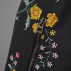 Christian Dior クリスチャンディオール / 美品 23SS ランウェイ look64 / 花柄刺繍 ブラックフローラル イージー / ショート パンツ / 327P16A2700 / size 40 (BLACK) レディース
