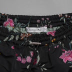 Christian Dior クリスチャンディオール / 美品 23SS ランウェイ look64 / 花柄刺繍 ブラックフローラル イージー / ショート パンツ / 327P16A2700 / size 40 (BLACK) レディース
