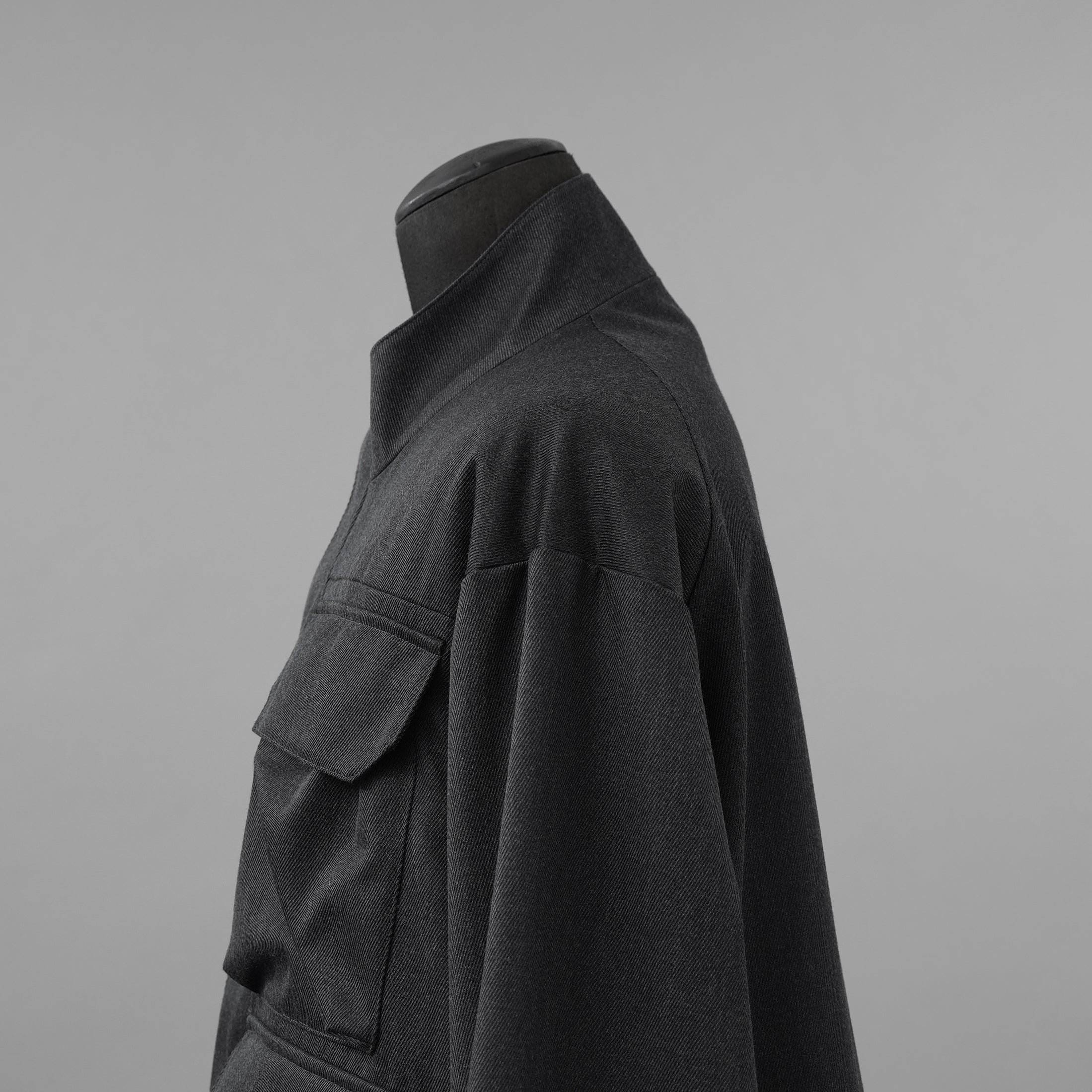 LANVIN collection ランバンコレクション / 美品 23AW 祐真 朋樹 / WOOL CALZE ”CAPA” JACKET ジャケット / LA-6M-73114 / size 48 (CHARCORL GRAY)