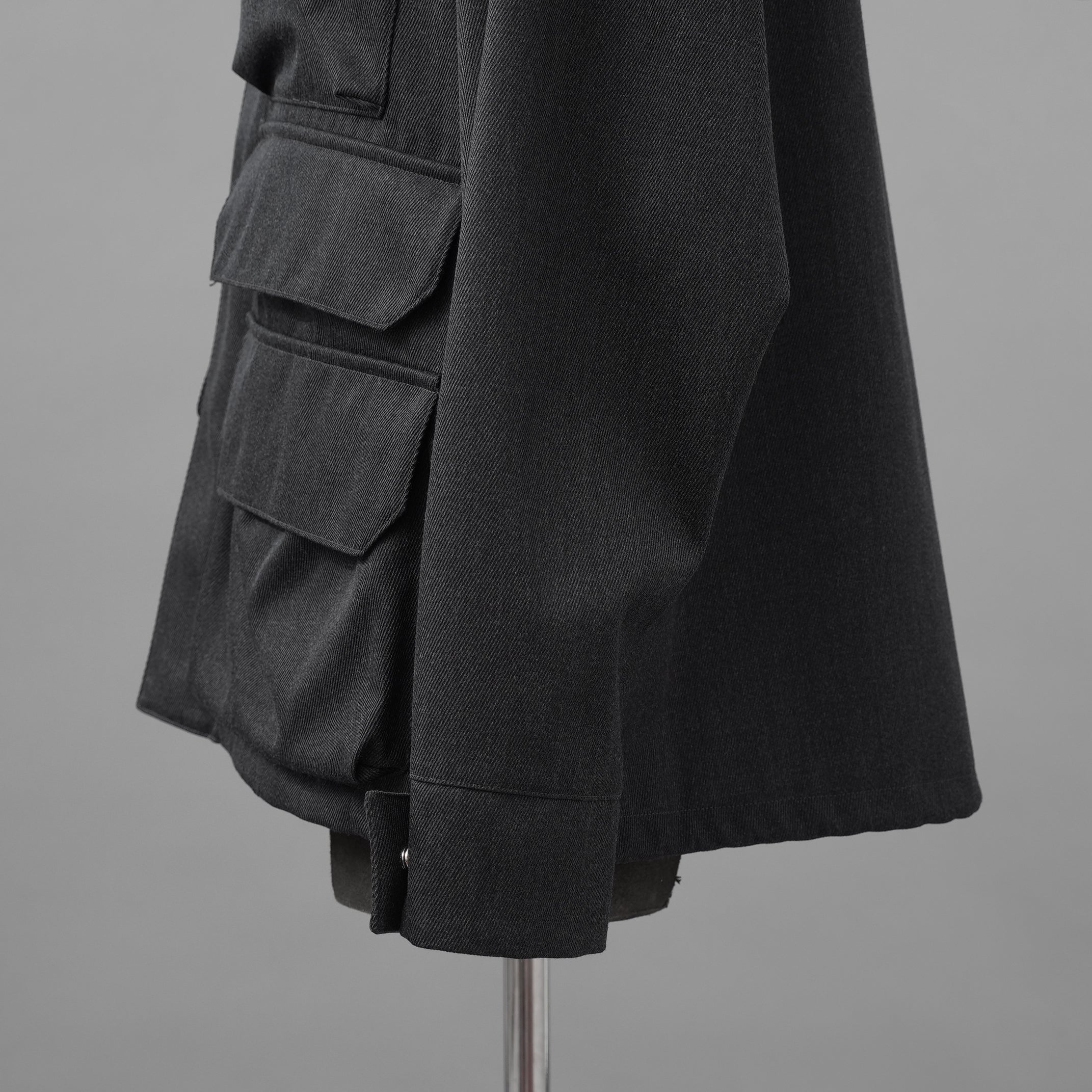 LANVIN collection ランバンコレクション / 美品 23AW 祐真 朋樹 / WOOL CALZE ”CAPA” JACKET ジャケット / LA-6M-73114 / size 48 (CHARCORL GRAY)