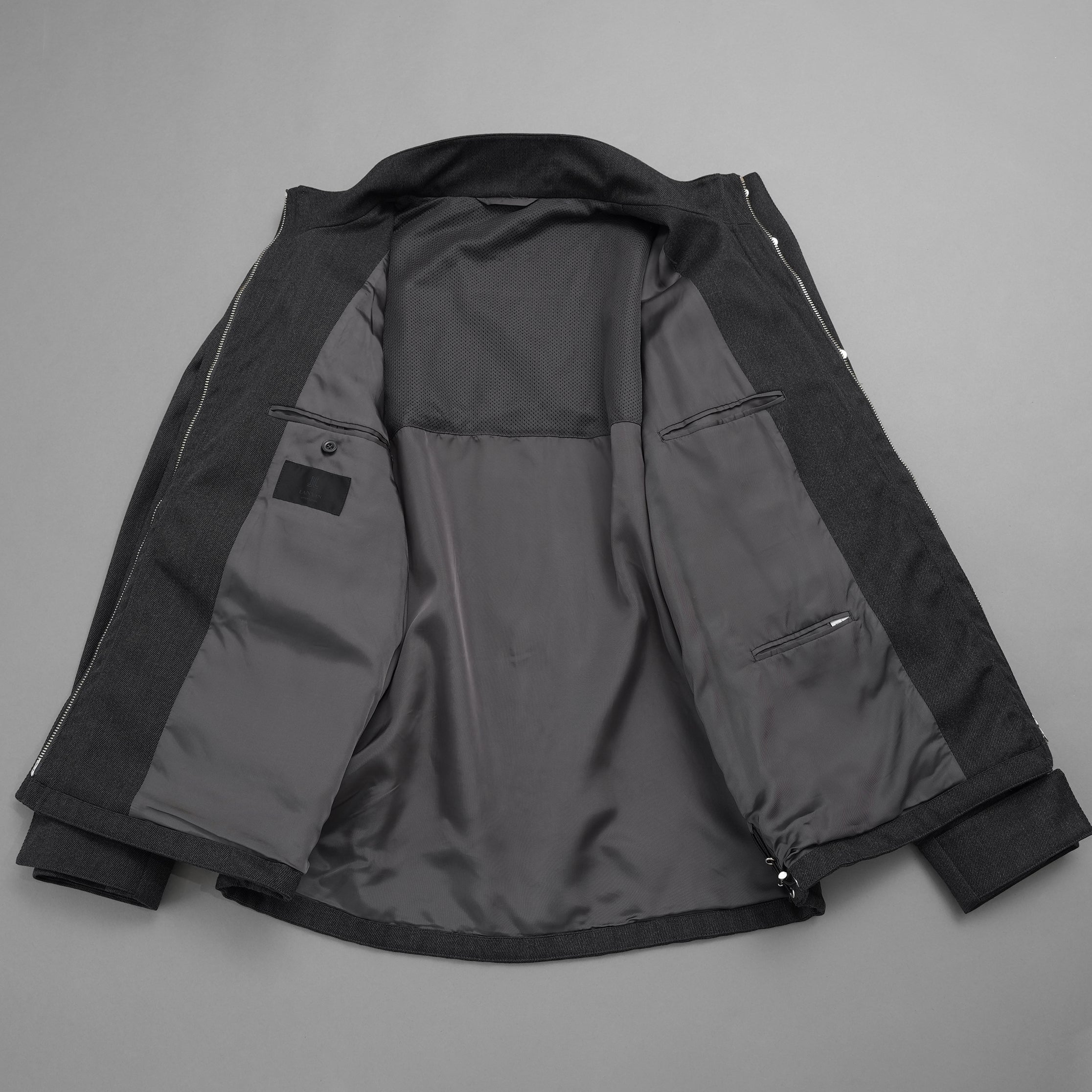 LANVIN collection ランバンコレクション / 美品 23AW 祐真 朋樹 / WOOL CALZE ”CAPA” JACKET ジャケット / LA-6M-73114 / size 48 (CHARCORL GRAY)