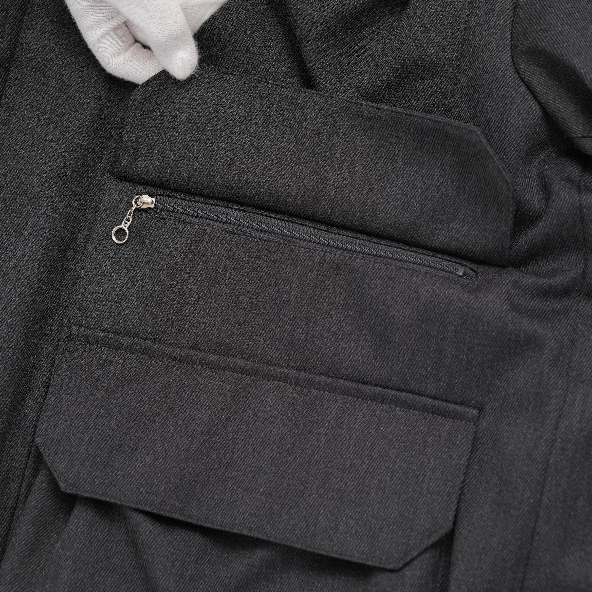 LANVIN collection ランバンコレクション / 美品 23AW 祐真 朋樹 / WOOL CALZE ”CAPA” JACKET ジャケット / LA-6M-73114 / size 48 (CHARCORL GRAY)