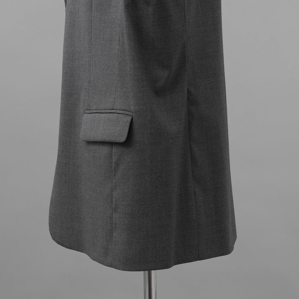 RAF SIMONS ラフシモンズ / 美品 23SS ノースリーブ テーラードジャケット ベスト / 231-516 / size S (GRAY)