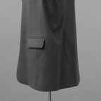 RAF SIMONS ラフシモンズ / 美品 23SS ノースリーブ テーラードジャケット ベスト / 231-516 / size S (GRAY)