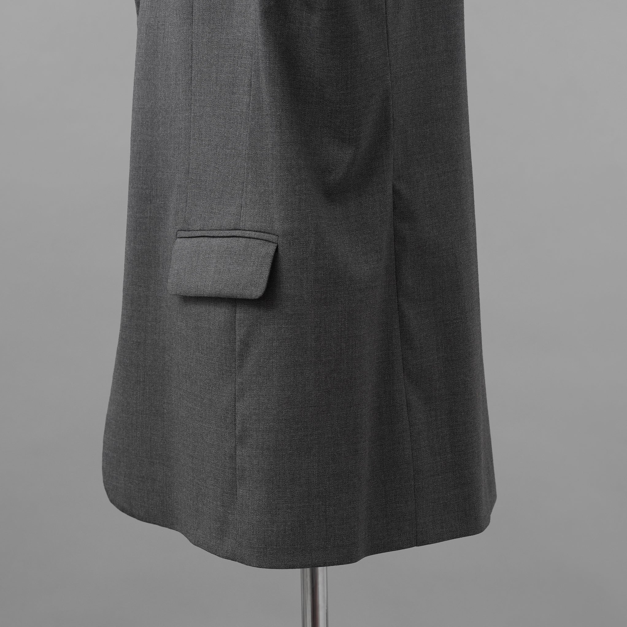 RAF SIMONS ラフシモンズ / 美品 23SS ノースリーブ テーラードジャケット ベスト / 231-516 / size S (GRAY)