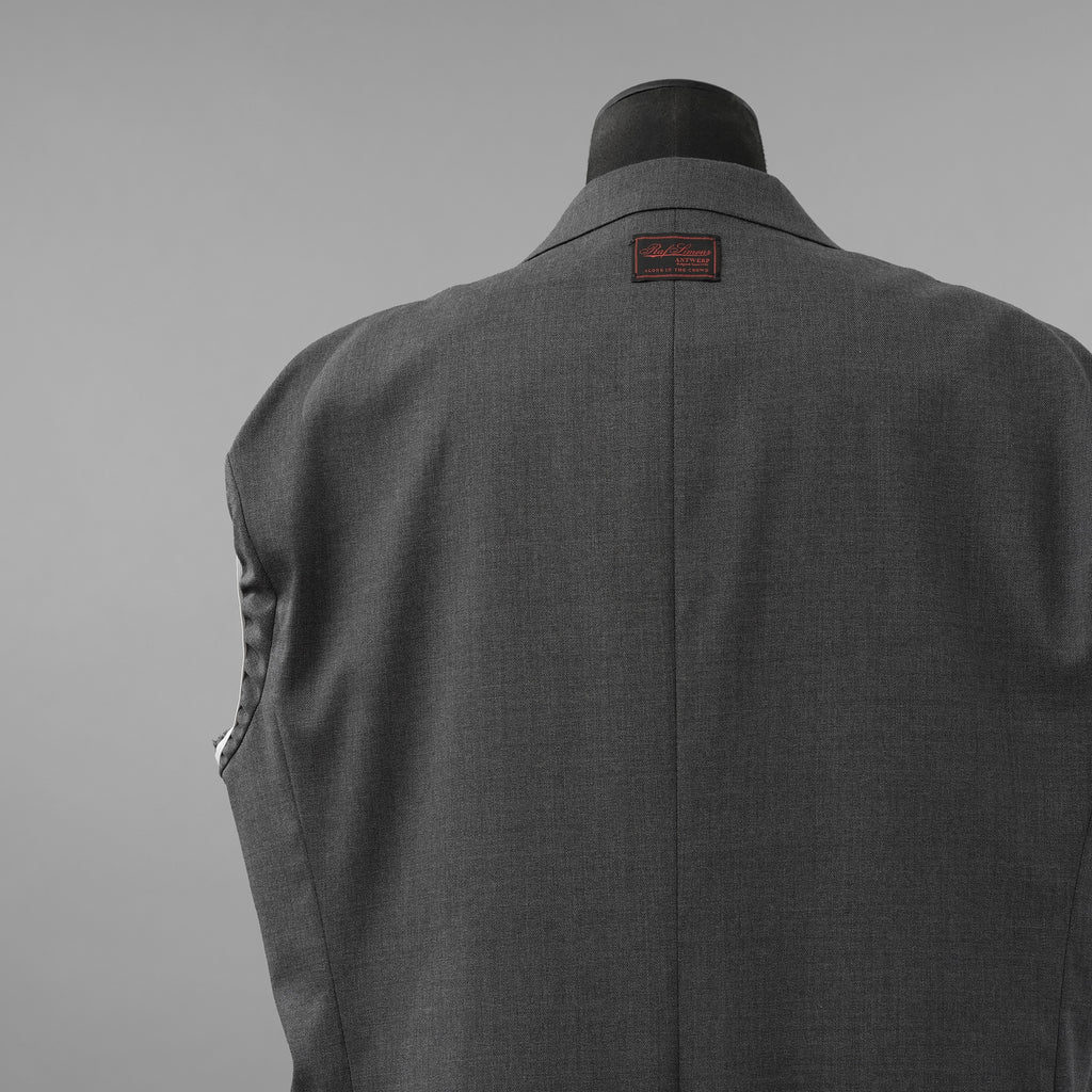 RAF SIMONS ラフシモンズ / 美品 23SS ノースリーブ テーラードジャケット ベスト / 231-516 / size S (GRAY)